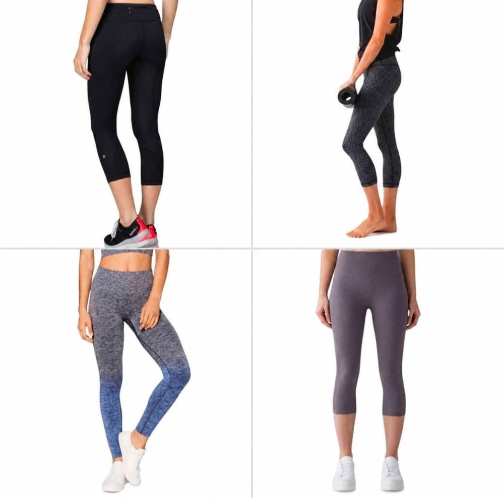 LULULEMON ATHLETICA BUNDLE of 4 Pairs Of Leggings Size 6